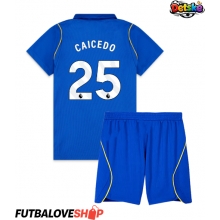 Dres Chelsea Moises Caicedo #25 Domáci pre deti 2026-27 Krátky Rukáv (+ trenírky)